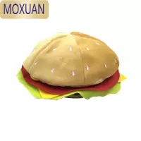 MOXUAN莱纳派对可爱汉堡帽子仿真汉堡包帽子搞笑时尚贝雷帽女网红款