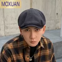 MOXUAN新款百搭八角帽子男春秋款贝雷帽男士夏季鸭舌帽潮牌复古ins夏天
