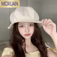 MOXUAN2021年渔夫帽女春秋款云朵贝雷帽夏季百搭帽子ins画家蓓蕾帽