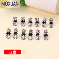 MOXUAN可爱梅花水钻小发抓夹儿童宝宝盘发装饰小号金属发夹发卡头饰品女