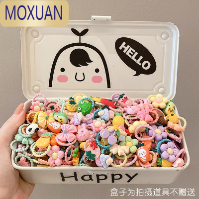 MOXUAN儿童小皮筋可爱不伤发宝宝头绳小号网红头绳发绳卡通夏季女生发圈头饰