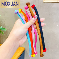 MOXUAN彩色头绳女绑马尾扎头发橡皮筋简约发圈儿童发绳中国结双头橡皮筋头饰