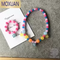 MOXUAN宝宝女童女孩儿童首饰配饰果冻色可爱休闲项链毛衣链舒适可亲子