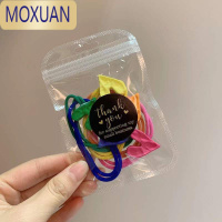 MOXUAN女童发饰彩色爱心发绳卡通发圈马尾头绳高弹力扎发蝴蝶结皮筋5只