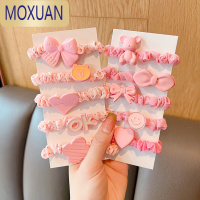 MOXUAN儿童头绳女扎马尾韩国高弹力大花朵丸子头皮筋不伤发网红高颜值新头饰