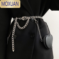 MOXUAN链条腰带女 夏季学生韩国新款装饰西装连衣裙朋克风腰包ins潮腰链