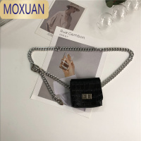 MOXUAN朋克风金属腰链腰包韩版可拆卸腰带小包包装饰链条小方包ins潮