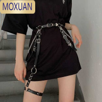 MOXUAN背带链暗黑嘻哈腰链配饰辣妹朋克皮制爱心腰链腰封裤腰带腿环皮带