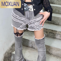 MOXUANARIADN 水钻骷髅金属铆钉配饰腰带皮带装饰搭配朋克亚文化小众