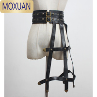 MOXUAN欧美腰带皮带绑腿机能性感嘻哈朋克黑暗腰封女士装饰裙子短裤腰带