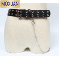 MOXUAN双排孔皮带ins腰带女jk链条朋克风裤链子配饰品装饰牛仔裤夏季ins