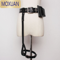 MOXUAN烟盒腰带皮带绑腿机能性感嘻哈朋克黑暗腰封女士装饰裙子短裤腰带