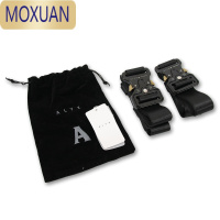 MOXUANGY ALYX腰带ROLLCOAST定制金属扣男女情侣款潮流帆布织带皮带