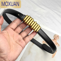 MOXUAN腰带女百搭金属毛毛虫皮带装饰配毛衣西装大衣腰封腰饰ins风