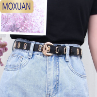 MOXUAN网红同款韩国四季款镂空金属皮带全孔腰带嘻哈免打孔牛仔裤带流行