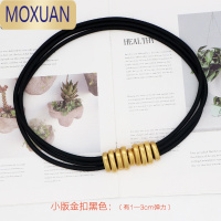 MOXUAN青年百搭毛毛虫金属简约绳子腰带女外套大衣衬衫裙子装饰松紧皮带