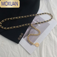 MOXUAN小香风腰链女配裙子腰带装饰时尚腰封百搭毛衣细收腰金属链条皮带