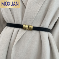 MOXUAN复古装饰腰带女做旧金属扣毛衣裙子女士皮带简约百搭可调节束腰潮