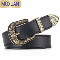 MOXUAN皮带女潮流时尚个性腰带欧美风格牛仔裤百搭金属腰带复古女宽腰带