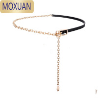 MOXUAN细腰带女链条拼接皮带装饰西装配毛衣衬衫连衣裙时尚百搭金属腰链