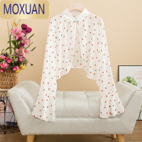MOXUAN雪纺防晒衣女夏季披肩外套短款长袖骑车开车冰丝外搭开衫