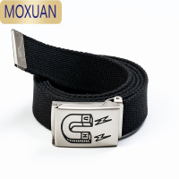 MOXUAN军事风编织帆布腰带国潮牌工装复古休闲百搭潮流裤腰带男女
