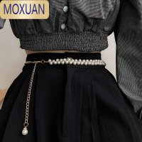 MOXUAN珍珠腰带女 韩国新款装饰连衣裙衬衫收腰细腰封金属腰链汉服配饰