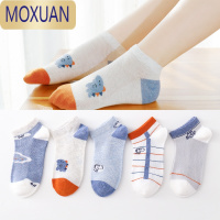 MOXUAN夏天网眼船袜@儿童袜子夏季薄款男童春秋大童短袜夏款