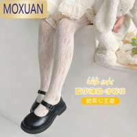 MOXUAN女童连裤袜夏季薄款白色洛丽塔袜子网眼春秋宝宝打底裤袜儿童丝袜