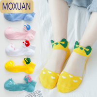 MOXUAN夏季薄款儿童袜子女童水晶冰丝袜玻璃宝宝春夏短袜中大童船袜