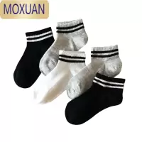 MOXUAN儿童袜子 男童薄款短袜夏天网眼透气船袜 女童纯色宝宝袜