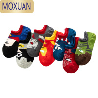 MOXUAN儿童袜子春夏童卡通个性船袜女童男童短袜宝宝薄款透气棉袜隐形袜