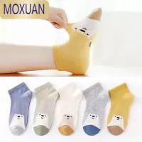 MOXUAN卡通船袜@儿童袜子袜春夏季薄款男童女童浅口宝宝短袜