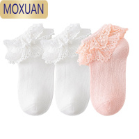 MOXUAN儿童袜子夏季薄款网眼女童短袜女孩袜子花边公主袜小孩袜