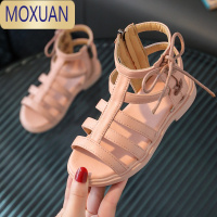 MOXUAN女童罗马凉鞋2022夏季新款韩版时尚中大童儿童高帮小女孩公主童鞋