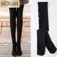 MOXUAN儿童黑色连裤袜春秋薄款舞蹈袜女童打底袜中厚拉丁舞练功袜不