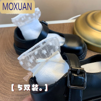 MOXUAN女童袜子儿童蕾丝边公主袜春夏季新款女孩透气百搭小学生短袜甜美