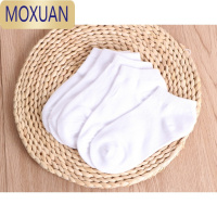 MOXUAN儿童船袜春夏浅口防滑袜子女童白袜子小学生短袜男孩运动棉袜