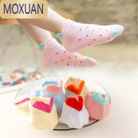 MOXUAN儿童袜子春夏薄款宝宝男童袜春秋女童夏季薄短袜网眼船袜女夏
