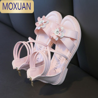 MOXUAN女童凉鞋夏款2022夏季新款仙女风软底儿童鞋中大童罗马宝宝公主鞋