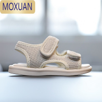 MOXUAN夏季宝宝凉鞋露趾防滑软底小女孩网布婴幼儿学步鞋男童0-1一2岁半