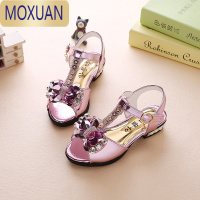 MOXUAN儿童凉鞋2022夏季新款女童鞋中大童公主鞋蝴蝶结女孩凉鞋宝宝鞋潮