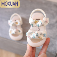 MOXUAN女宝宝夏季公主凉鞋婴儿0一1岁半春夏幼儿学步鞋女童软底包头鞋子