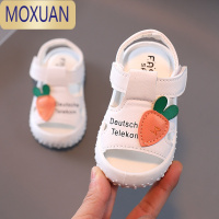 MOXUAN女童凉鞋夏季软底防滑学步鞋包头公主鞋0-1-2女宝宝鞋婴儿鞋童鞋