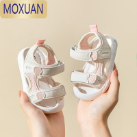 MOXUAN女宝宝凉鞋夏季一岁两岁软底防滑婴儿鞋子幼童小童包头女宝学步鞋