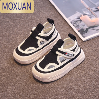 MOXUAN儿童包头凉鞋2022春夏季新款童鞋男童镂空透气帆布鞋女童宝宝鞋子