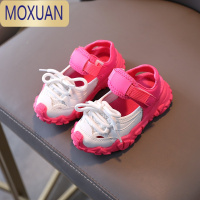 MOXUAN女童凉鞋夏男女孩儿童宝宝网面透气包头运动软底防滑幼小童学步鞋