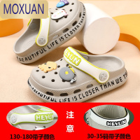 MOXUAN儿童洞洞鞋夏季男童凉鞋女童拖鞋防滑软底中大童凉拖鞋男孩沙滩鞋