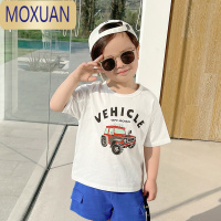 MOXUAN板牙妈男童短袖T恤夏装夏季婴儿童装宝宝1岁上衣半袖小童潮薄