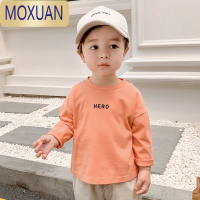 MOXUAN板牙男童长袖T恤春装春秋款儿童童装宝宝小童上衣打底衫秋衣